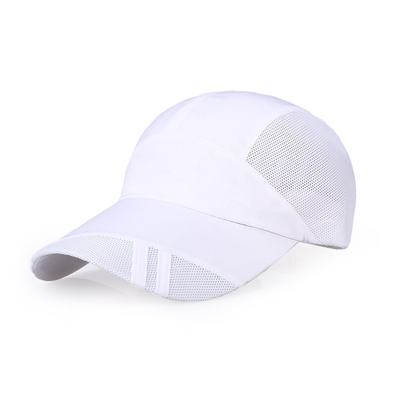 De transpirable gorra pelota Golf ajustable Casual al aire libre deportes sombreado de sombrero visera para viajar ciclismo pesca: Blanco