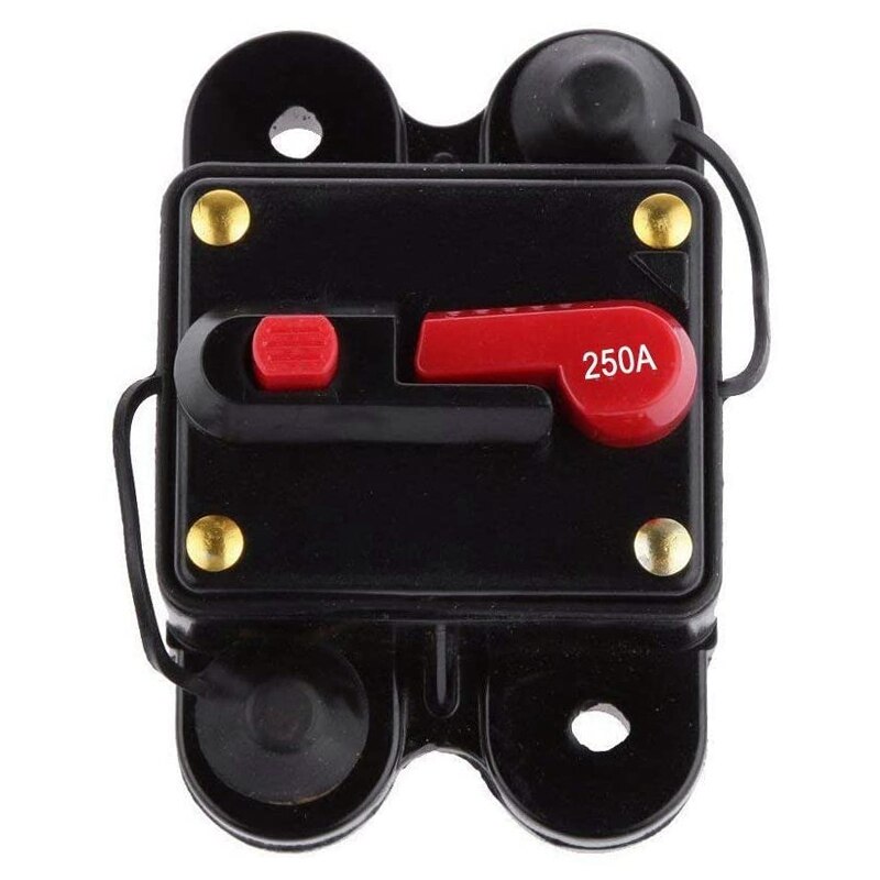 Circuit Breaker with Menual Reset Home Solar System for Car Audio and Amps Protection 12V-24V DC Reset Inverter