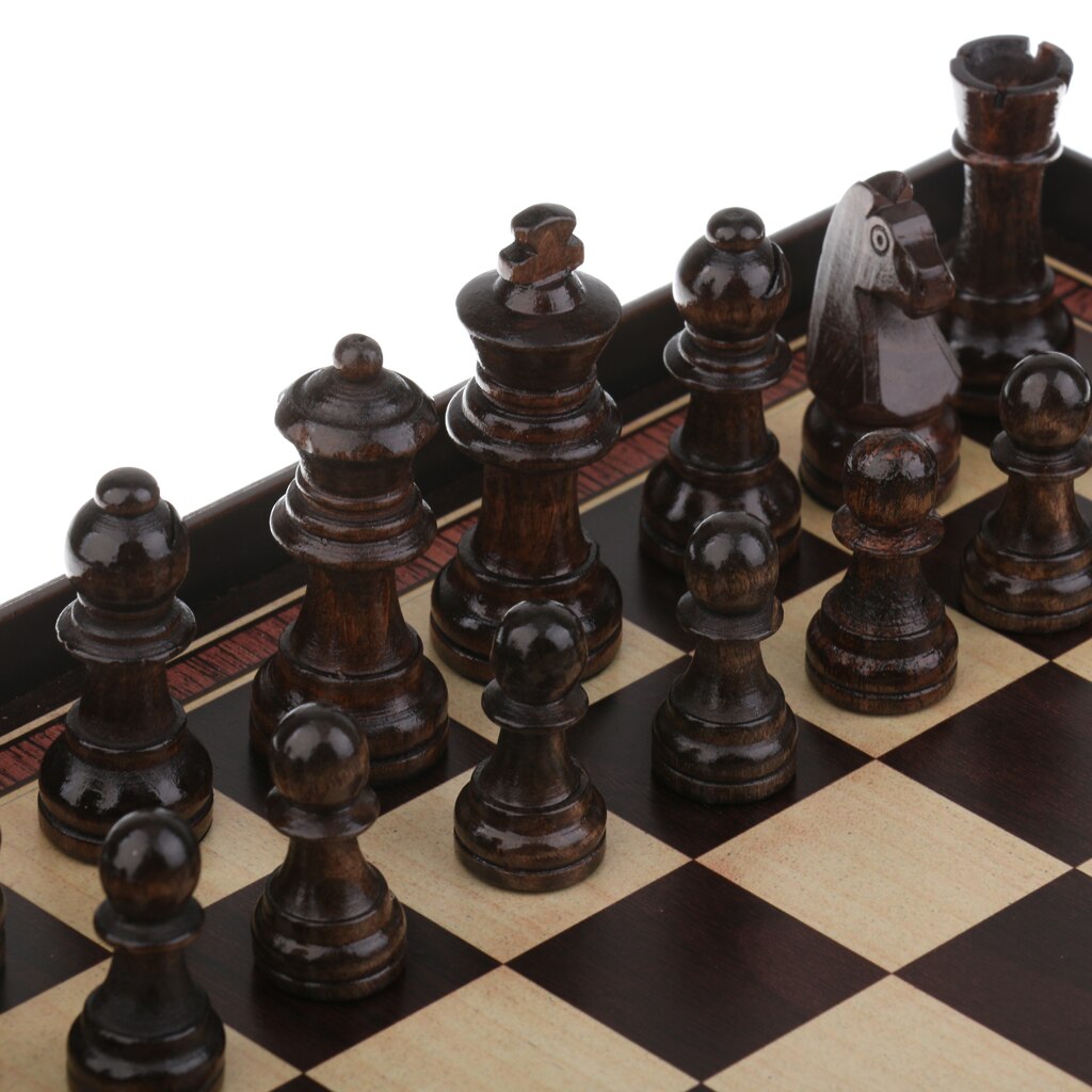 3 In 1 Wooden Chess Pro Chess Set, Magnetic Chess Set, Chess Board, Chess Pieces, Chess Sets for Adults Board Games