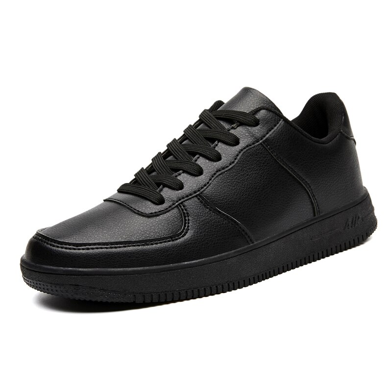 Menn merke skinn superstjerne joggesko menn fritidssko fottøy zapatillas hombre mannlige sko mann: Herresko 702 svarte / 8