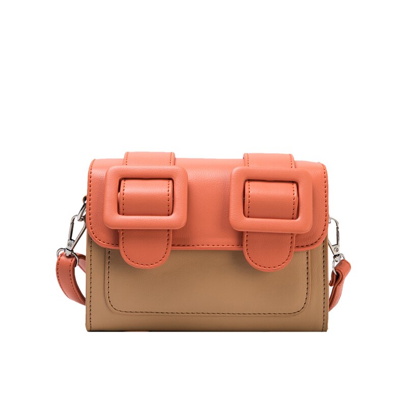 Original messenger bag firkantet bag skulderveske macaron crossbody bag bredde 18cm høyde 13cm tykkelse 8cm
