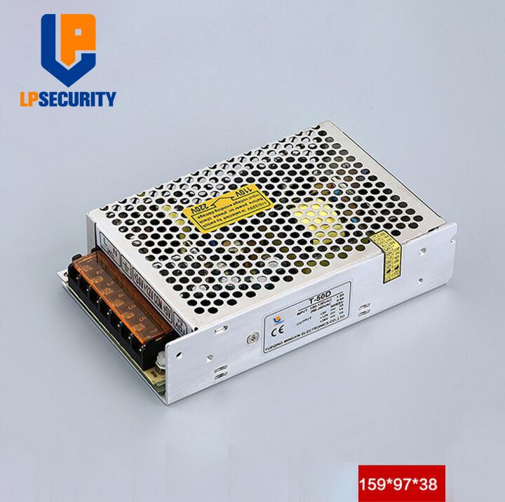 LPSECURITY T 50 W D Triple output 5 V 12 V 24 V stroomvoorziening smps AC naar DC