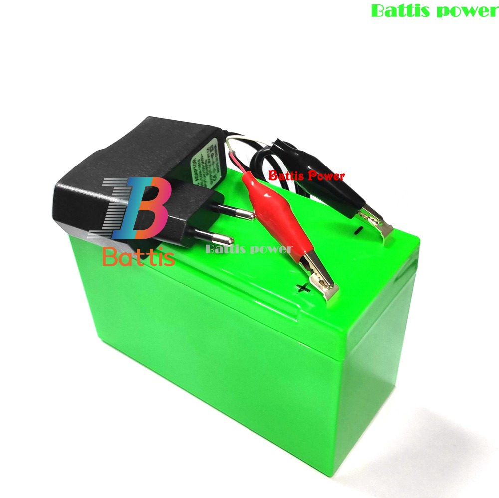 12v 7ah 8ah 10ah 12ah 15ah 20ah litium-ion litiumbatteri for sprøytevekt tilgangskontroll barn lekefly  + 1a lader