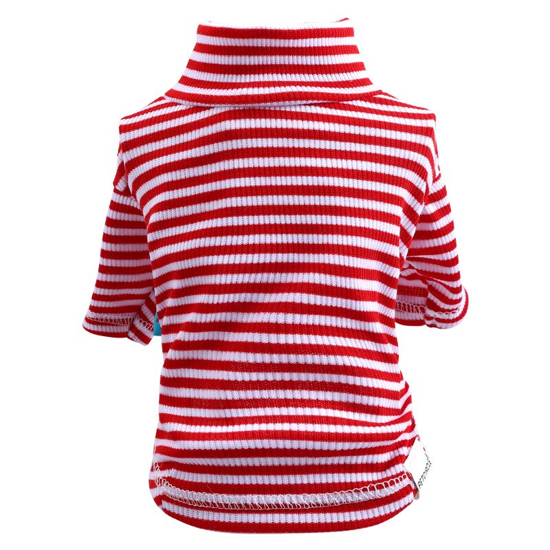 Stripe T-shirts For Dogs Clothes Puppy Clothing Simmer Pet Clothes for Small Dogs Cat Chihuahua French Bulldog Yorkshire Costume: Red / XS