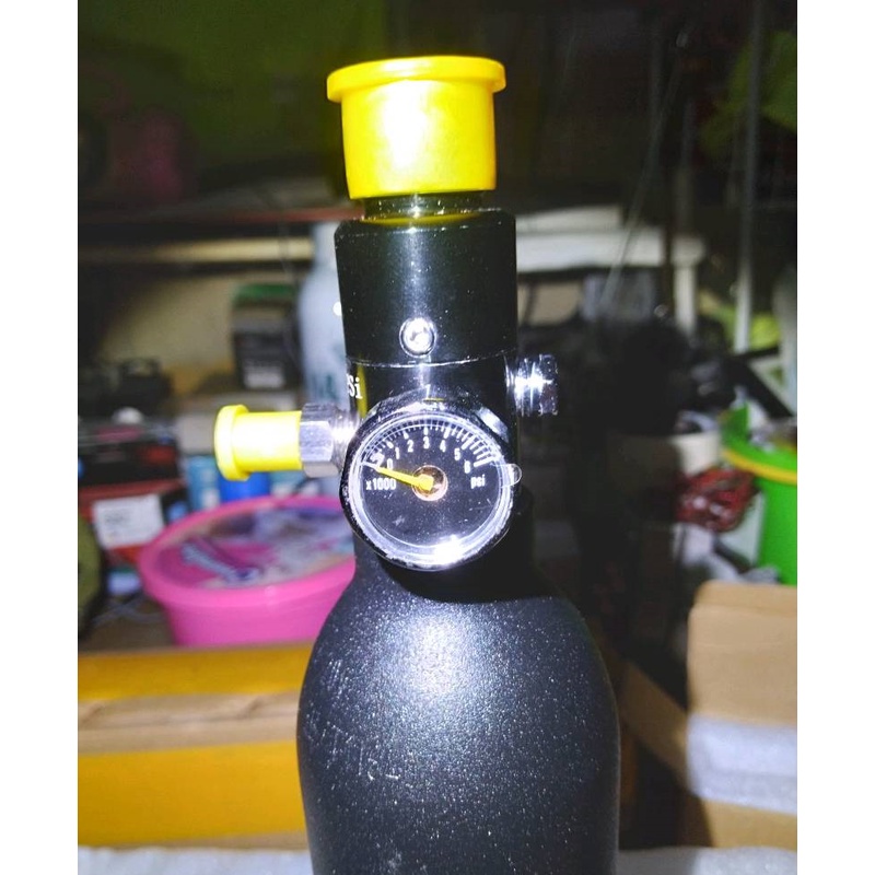 Regulator Valve 5/8-18UNF or M18*1.5 Regulator Valve 4500psi High Tank Regulator Cylinder Diving Aquarium Plant CO2 Tank Dive