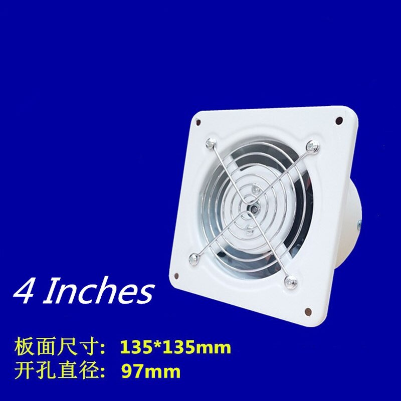 ITAS1267 4 Inches Small Exhaust Fan Kitchen Bathroom Computer Fuselage High Speed Mini Silent 100mm Ventilator Wall Exhaust Fan