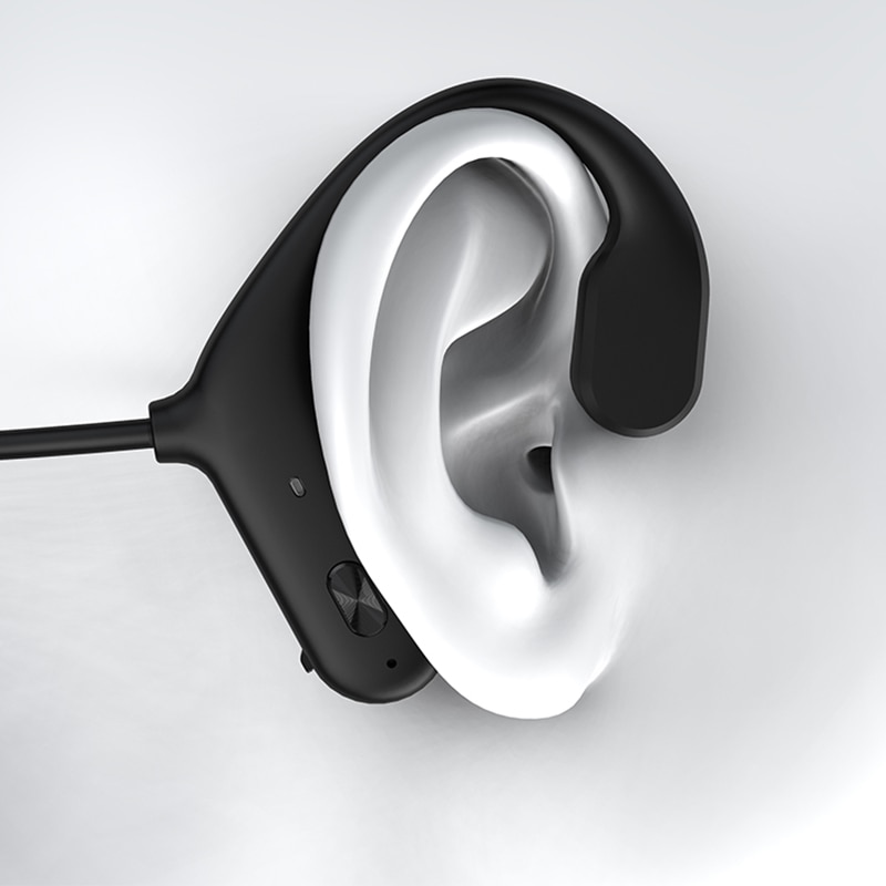 KS20-auriculares inalámbricos de conducción ósea, cascos deportivos impermeables con Bluetooth 5,0, magnéticos, con reducción de ruido y micrófono
