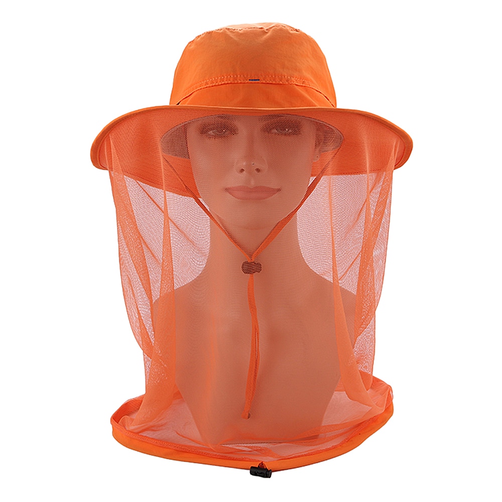 Outdoor Vissen Hoed Anti-muggen Masker Hat met Head Net Mesh Gezicht Bescherming Vissen Zonnehoed Cap voor Pesca