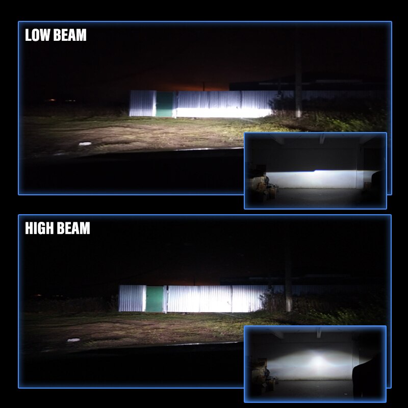 Lentes de faros bi-xenon H4 H7 lente de proyector de Auto 3,0 Metal completo para luces de coche accesorios de modificación de estilismo DIY de automóviles