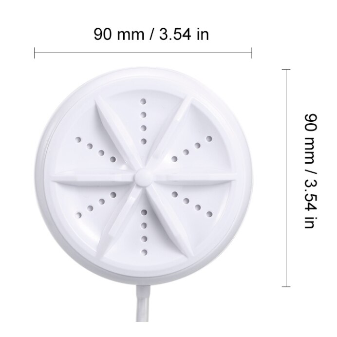 Mini Washing Machine Portable Personal Rotary Turbo Washing Machine for Family Travel US Plug