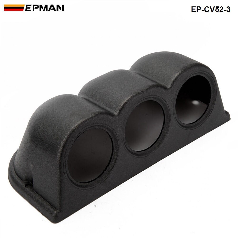 Universal Car Black 2&quot; 52mm 3 Triple Hole Dash Gauge Pod Mount Holder ABS For BMW MINI COOPER S JCW W11 R52 EP-CV52-3