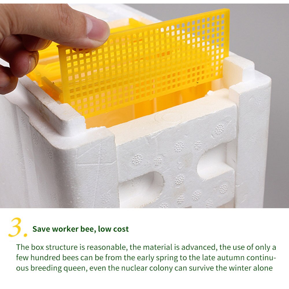 Caja de polinización para colmena de abejas, Kit de herramientas de apicultura para el hogar, herramientas para el apicultor, 1 unidad