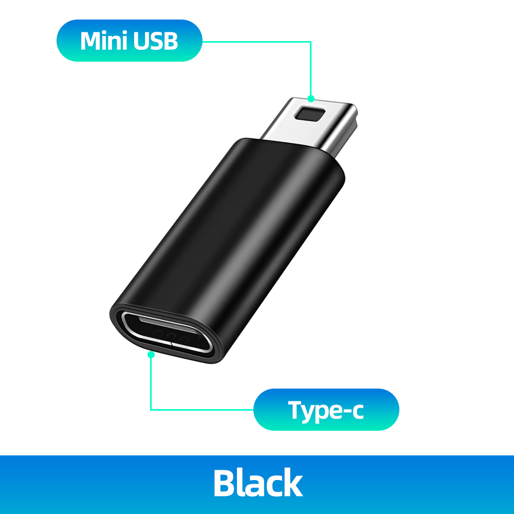 FONKEN Mini USB To Type C Adapter Male Micro USB To Female USB C Data Transfer Connector For MP3 Digital Gamera GPS Conventer: Orange