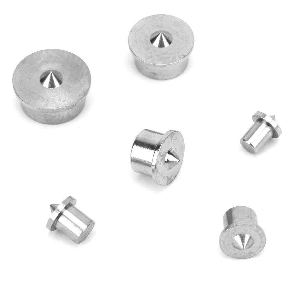 6pcs Dowel and Tenon Alignment Tools Center Points Pin Woodworking 4mm to 12mm Tenon Center Set