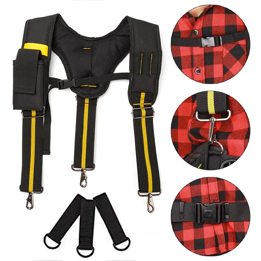 Ytype Padded Heavy Duty Work Tool Belt Braces Sus... Grandado