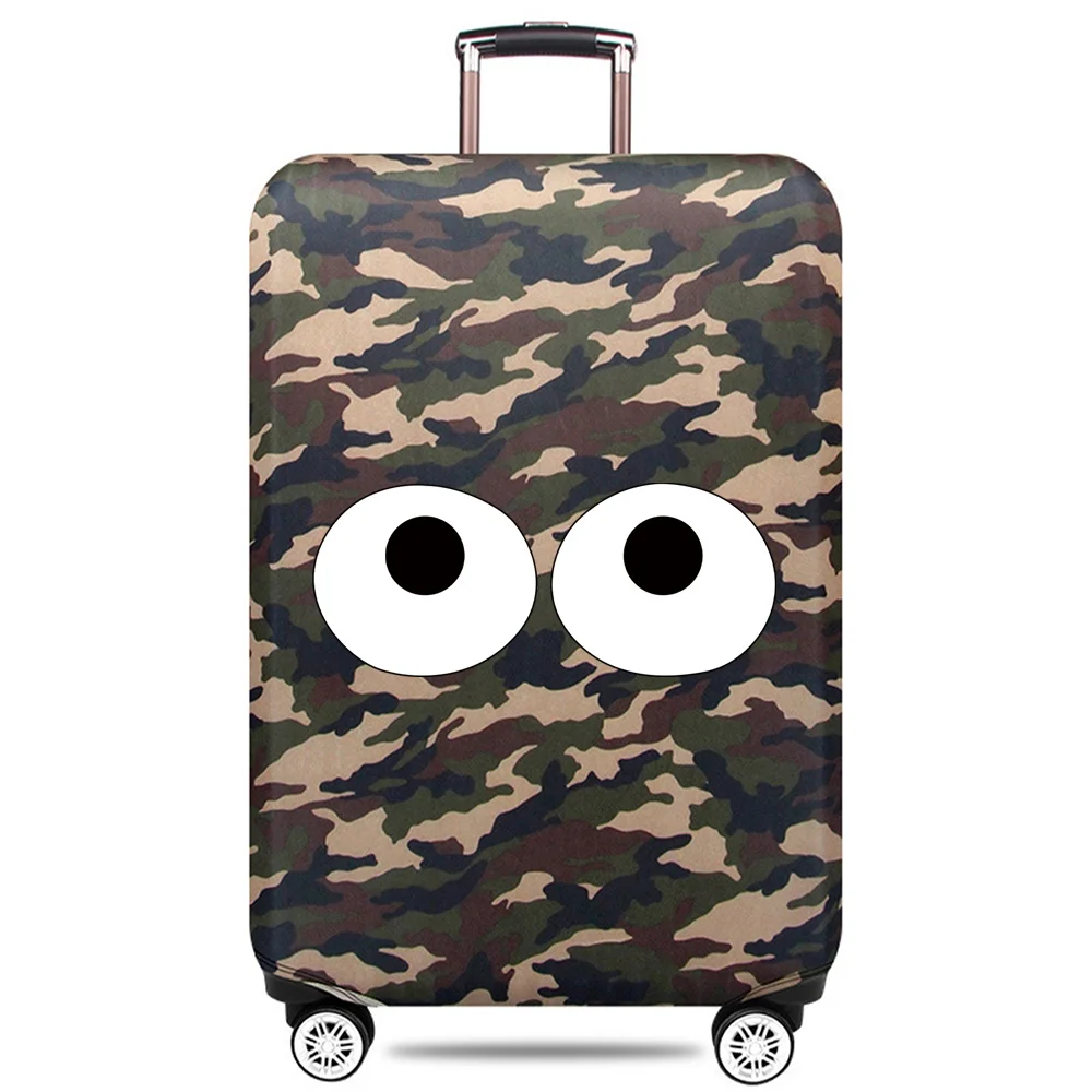 Travel Suitcase Protective Cover Luggage Protective Cover Cute Printing Suitable for 18-28 Inch Suitcases: XL / GRAY