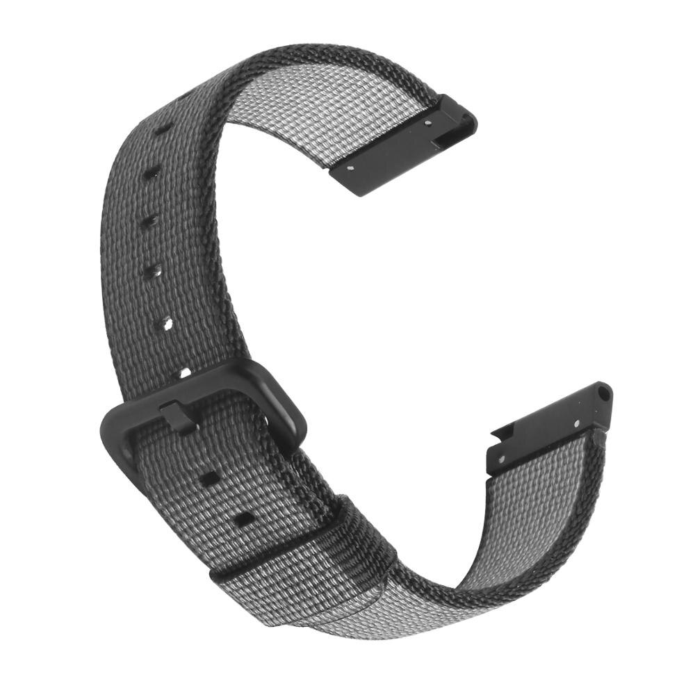 For Amazfit Bip Lite Bip 20mm Smart Watch Nylon Woven Silicone Strap Replace Band Bracelet 20mm: Woven Black