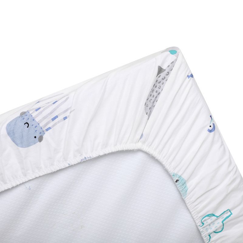 Bomuld krybbe lagen blød åndbar baby seng madras dække tegneserie nyfødt sengetøj til barneseng ark 89*44*13cm