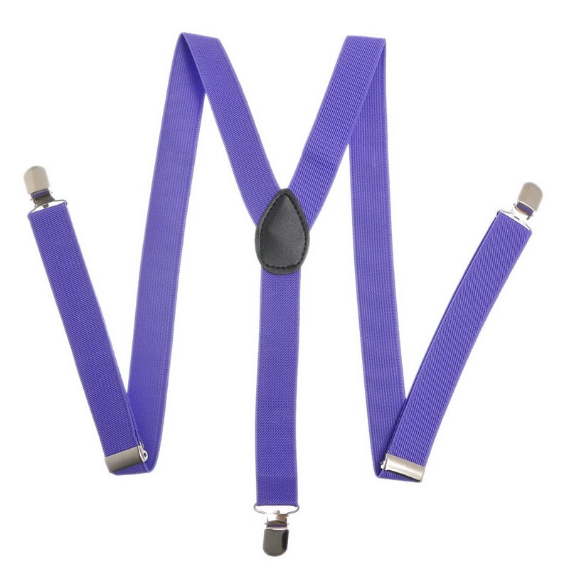 männer Frauen Clip-on Elastische Hosenträger Y-Form Verstellbare Hosenträger Candy Farbe Feste Hosenträger Kleidung Kollokation: style 10