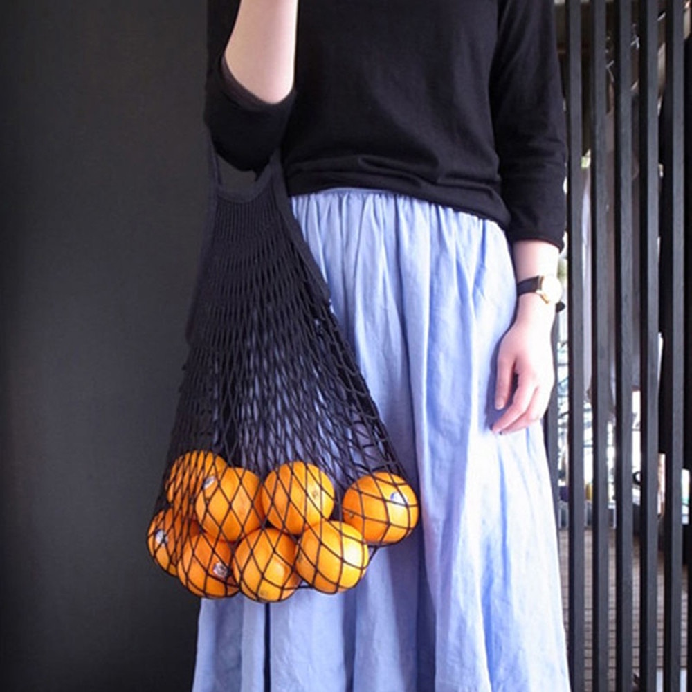 Mesh Boodschappentas Herbruikbare String Fruit Opslag Handtas Bakken Vrouwen Winkelen Mesh Netto Geweven Zak Winkel Kruidenier Draagtas