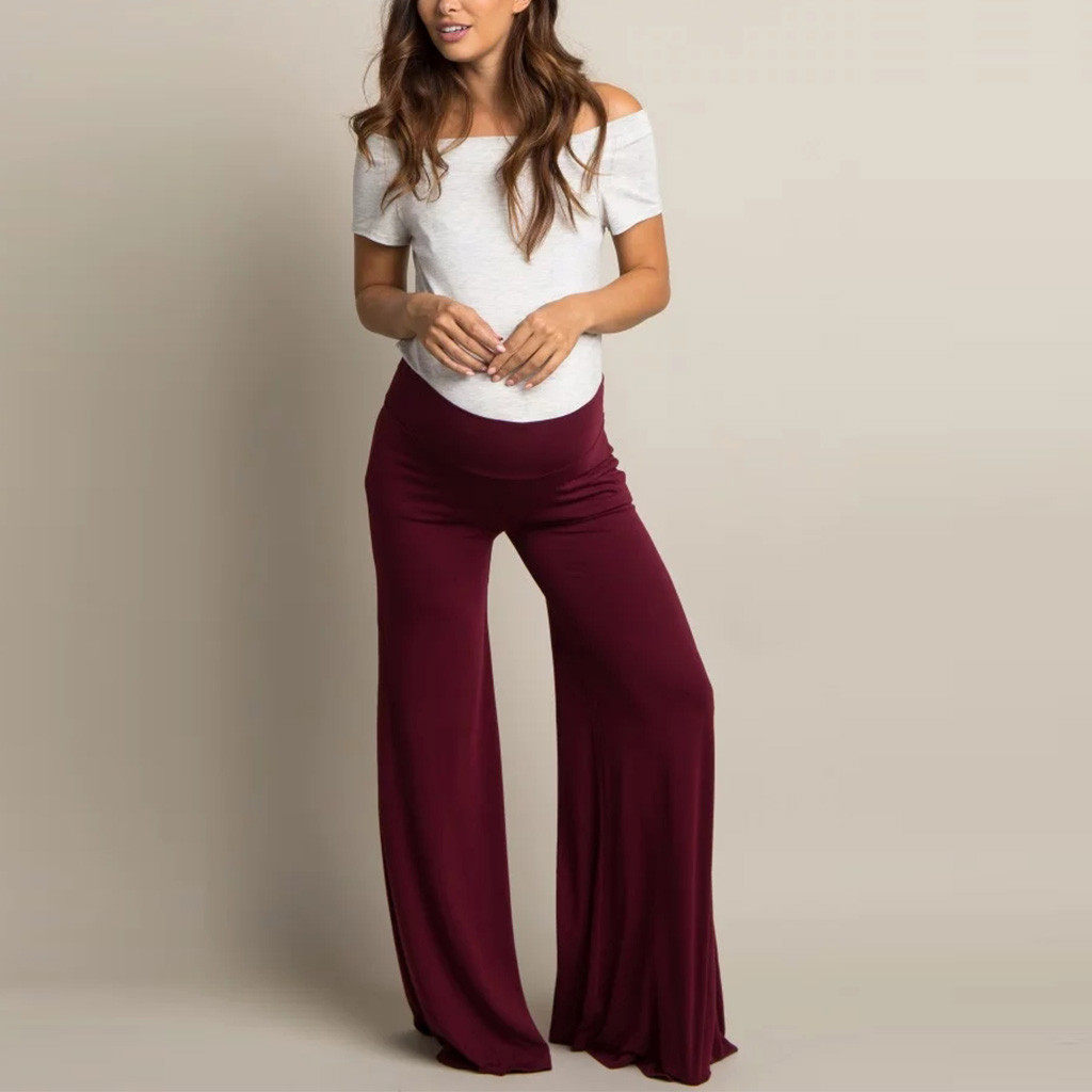 Maternity Woman High Waist Pants Trousers Pregnant Comfort Prop Belly Legging ropa embarazadas6.73gg