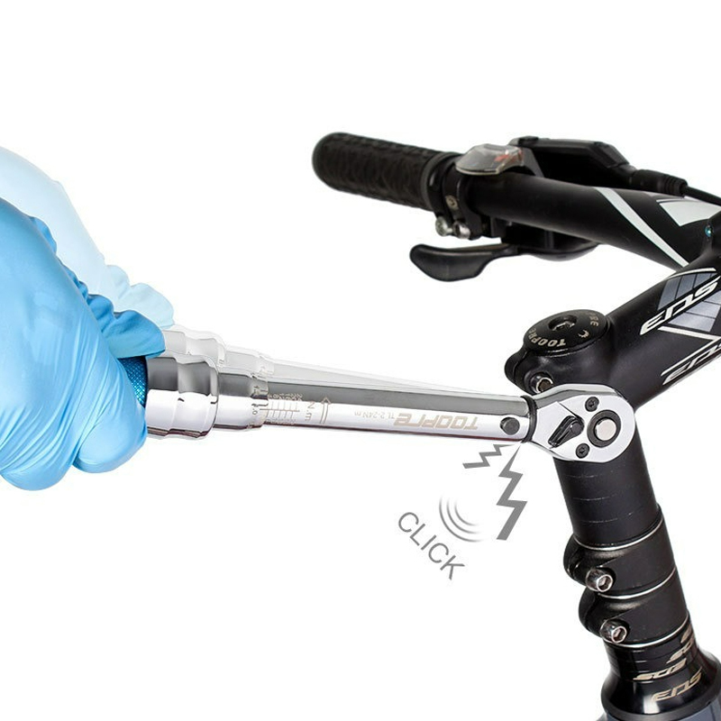TOOPRE Juego de llaves dinamométricas universales 1/4 "2-24Nm llave dinamométrica de bicicleta de doble escala Kit de reparación de mantenimiento de bicicleta de Motor llave inglesa