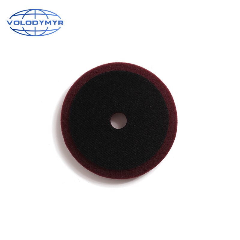 Car Polishing Disc Pads Polish Pad 6inch with 5inch Hook and Loop Auto Accessorie for Buffing Polishing Machine Sponge Foam: Red