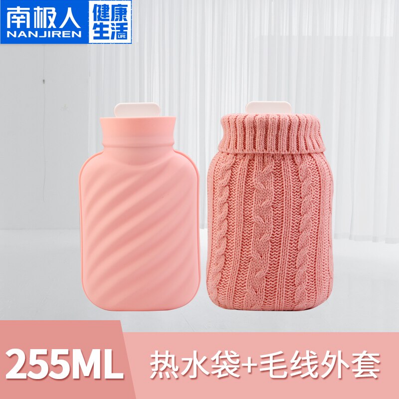 Pequeno, bolsa de água quente de silicone portátil, mini bolsa de água quente fofa, meninas, frete grátis, aquecedor de mão reutilizável ea6rsd: 255ML Pink