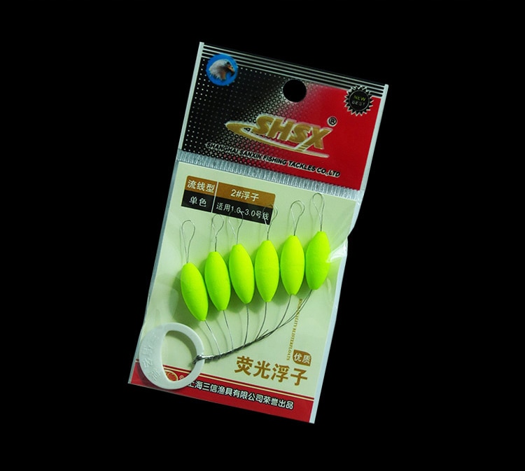 5 Packungen/viel Fluoreszierende Mini Angeln schweben Sieben-sterne schweben Oval Raum Bohne Schwimmer Karpfen Angeln zubehör B189