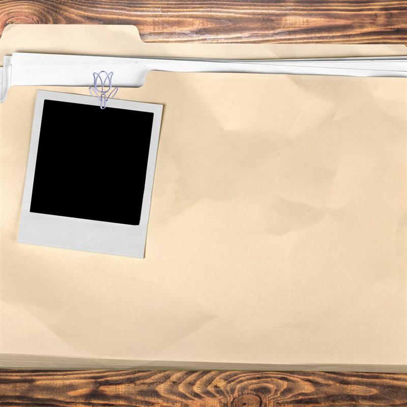 12pcs Cartoon Paper Clips Purple Tulip Shape Paper Clips Paper Pins Bookmark Clamps Paper Clamps (Purple)