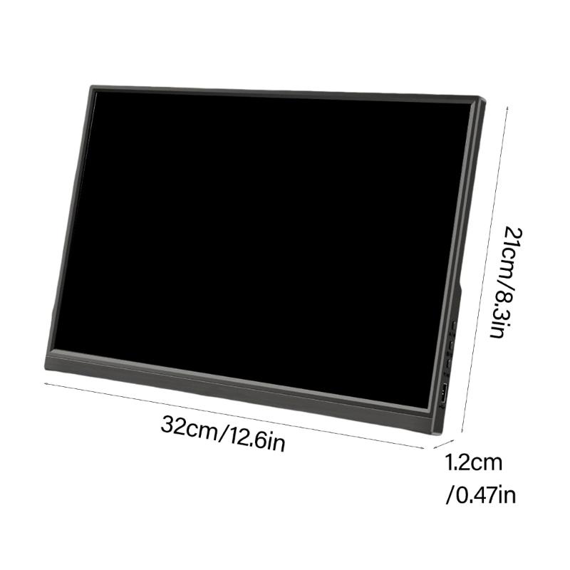652F 14 Zoll tragbarer Monitor 60 Hz aktualisiert IPS-Tafel Metallgehäbenutzen zwei Eingangsanschlüsse USB C HDTV für professionelle
