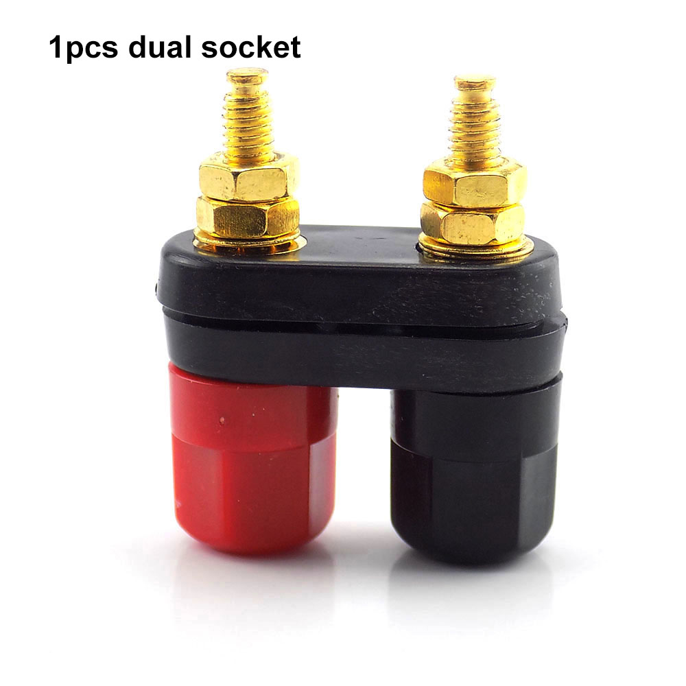 Conector Banana para amplificador, clavija para clavija, conectores de bricolaje, color rojo y negro, poste de encuadernación para altavoz, 1 a 5 unidades: Verde militar