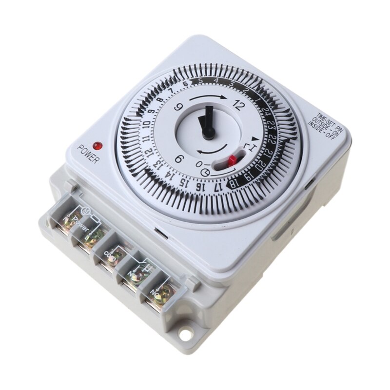 Mechanische Tijdschakelaar 250V 16A Tijd Teller 15Min 24H Keuken Controller Thuis
