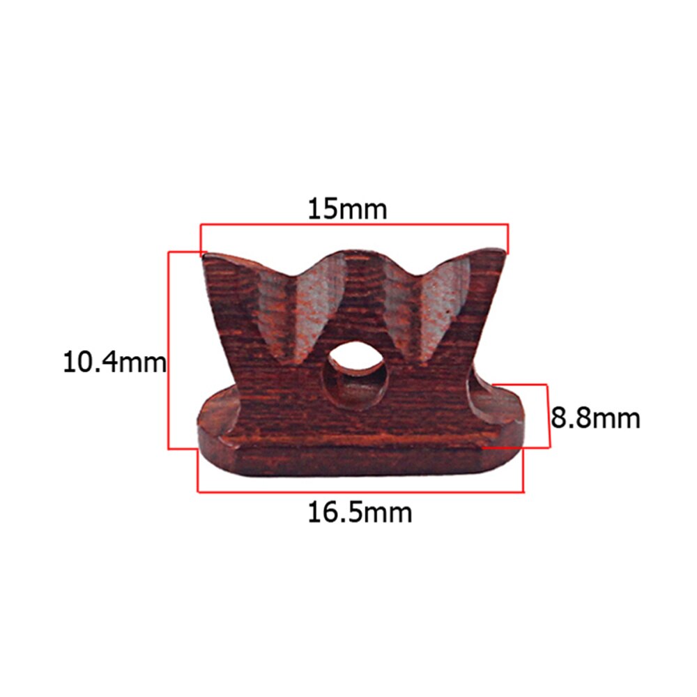 BY101-Puente de palisandro chino, piezas de instrumentos musicales, accesorios musicales, palisandro