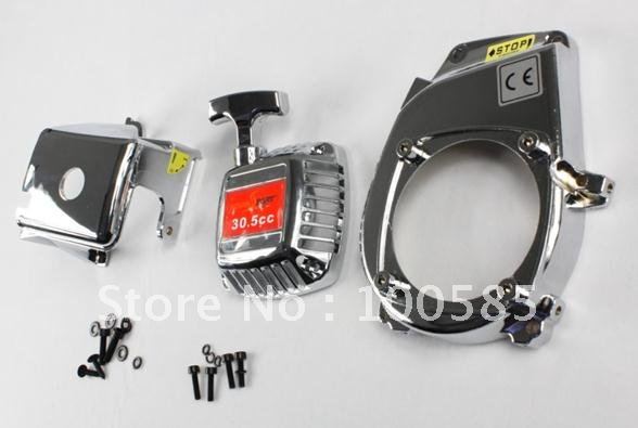 Juego de cubiertas de motor de plata Baja 1/5 para coche RC a escala 1/5 HPI KM baja 5B 5T 5SC - 85108