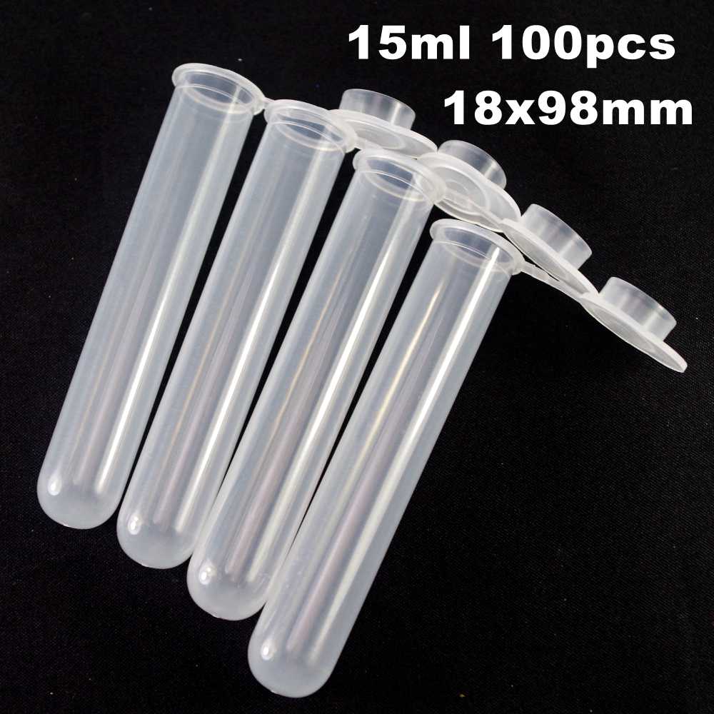 0.2/0.5/1.5/2/5/7/10/20/50/120ml Lab Plastic Centrifuge Tube EP Tube PCR Tube Sample Specimen Laboratory Teaching: 15ml no scale