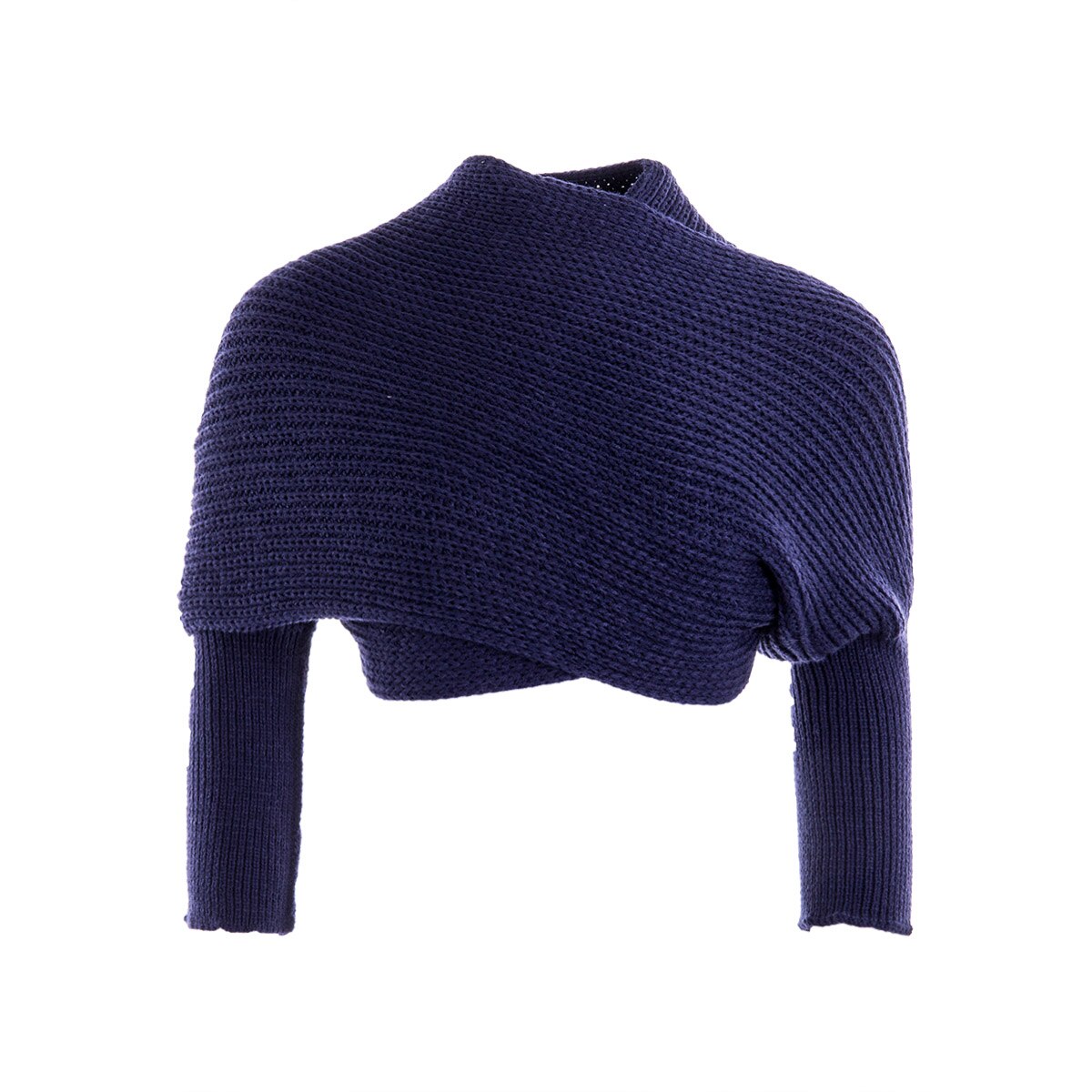 Écharpe en tricot avec manches décontracté femmes | Écharpe chaude, couleur unie, tricot, châle portefeuille, filles,: Marine Bleu