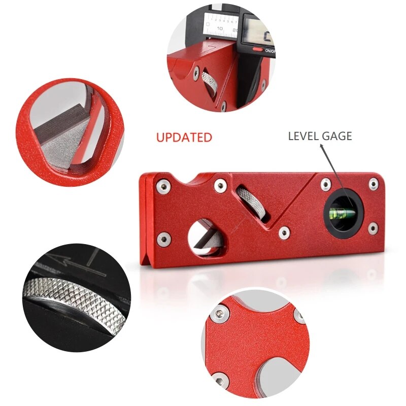 TRANVON Adjustable DIY Woodworking Manual Chamfer Planer Plane Bevel 45 Degrees Trimming Tool Planer