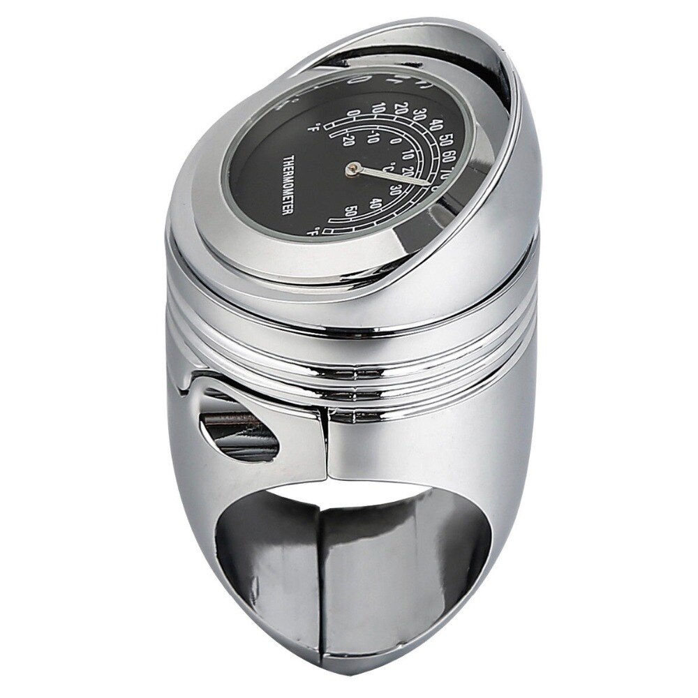 Thermomètre universel chromé pour guidon de moto, 1 1/4 "1.25", jauge de température
