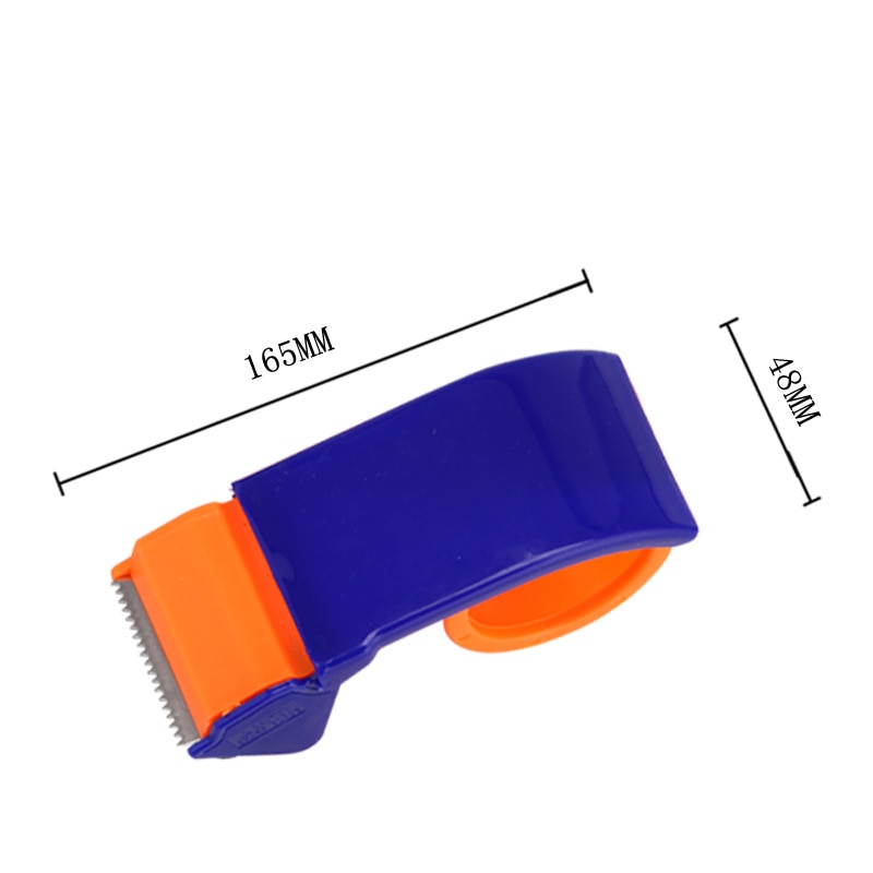 Sealing Packaging Parcel Plastic Roller 48mm Width Tape Cutter Dispenser