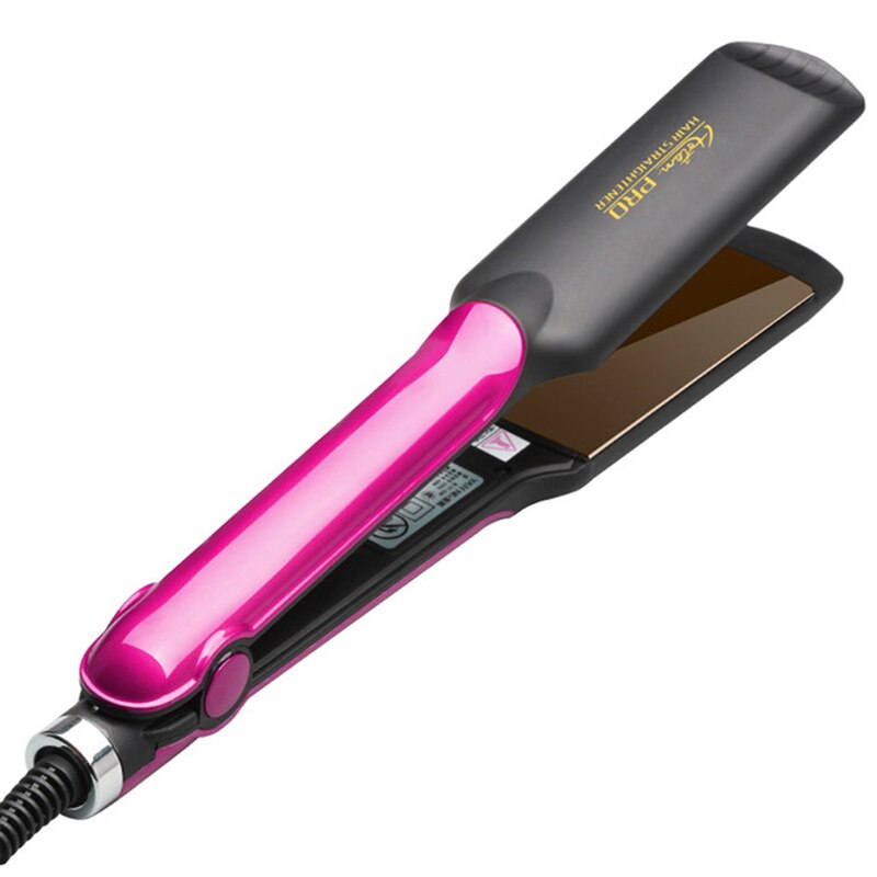 Plancha de pelo , rizador de pelo 2 en 1, plancha de pelo de cerámica, plancha de pelo eap, cepillo alisador de calor, plancha de pelo ghd: Borgoña