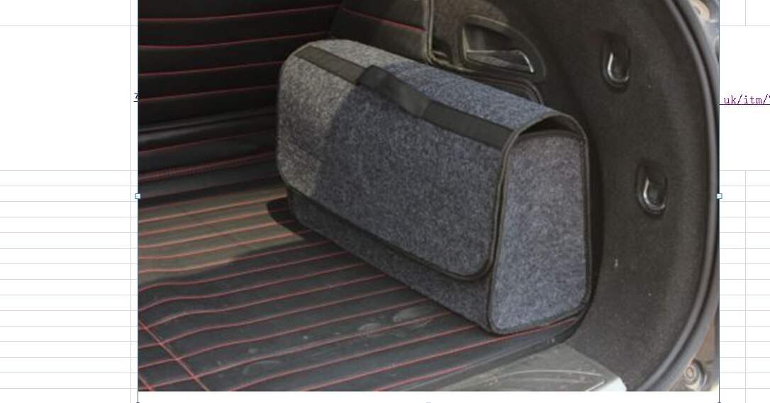 Multi-use Gray Felt Trunk Organizer Car SUV Storage Bag Travel Boot Box Foldable: Default Title