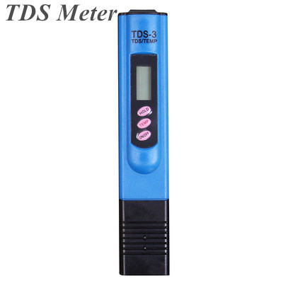 8 Styles Handheld Durable TDS Digital Water Test Pen Analysis Meter Water Purity Tester Check 0-9999 ppm Measurement: Style B-blue