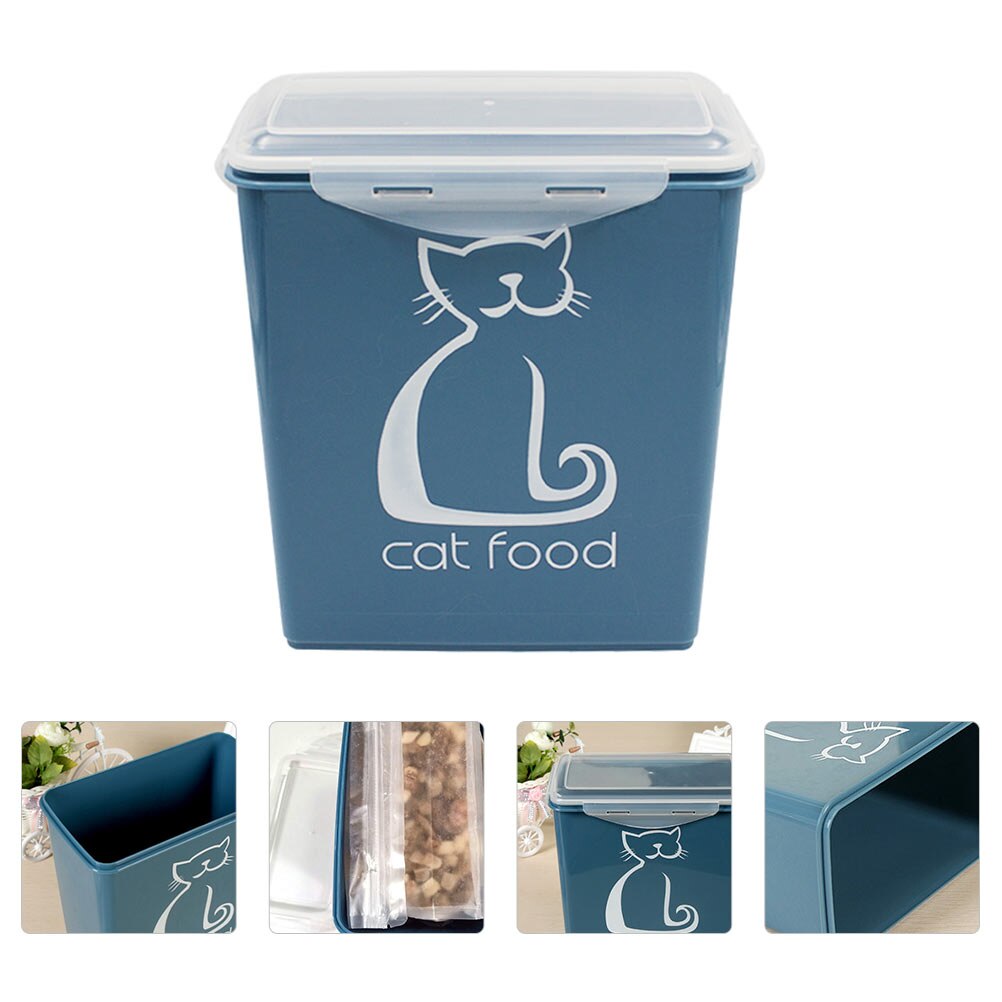 5,8 L ABS Abdichtung Haustier Hundefutter Halfter Kunststoff Eimer Getreide Lagerung Eimer Frische-halten Dichtung Haushalt Katze Container zubehör