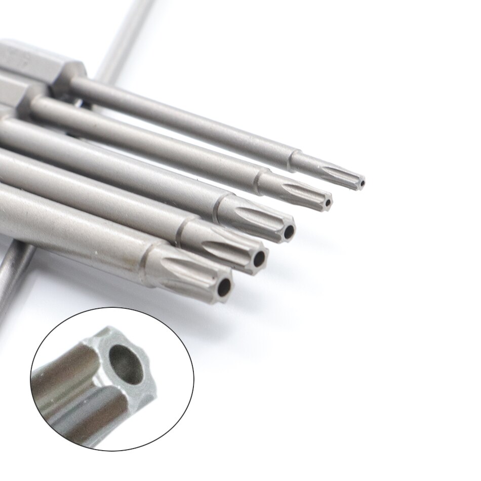 75Mm 1Pcstorx Schroevendraaier Bit S2 Gelegeerd Staal 1/4 "Hexagon Handvat T6-T40 Handleiding Elektrische Schroevendraaier Batch