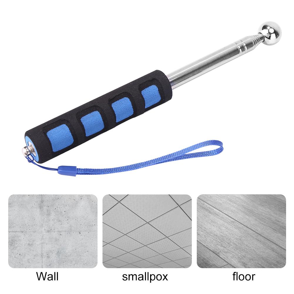 Stainless Steel Telescopic Wall Test Home Inspection Tool Wall Test Telescopic Thickening Checker Hammer Inspection Tool