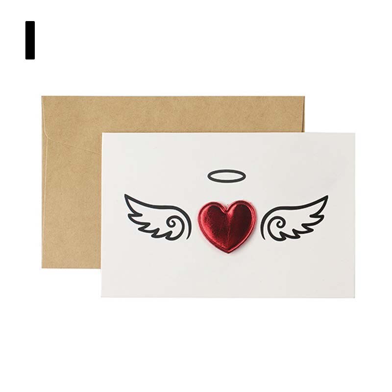 Miłość pocztówka zaproszenie na ślub pozdrowienia kartki z kopertą walentynki strona dekoracji słodkie opakowanie na prezent dostaw: 9
