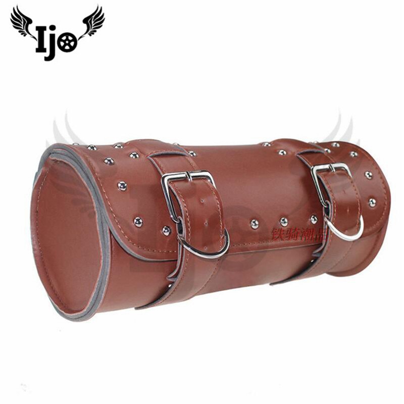 Style Universal Motorcycle PU Leather Saddlebag Saddle Bag Luggage Bag For Harley Yamaha Honda Suzuki Kawasaki Motors