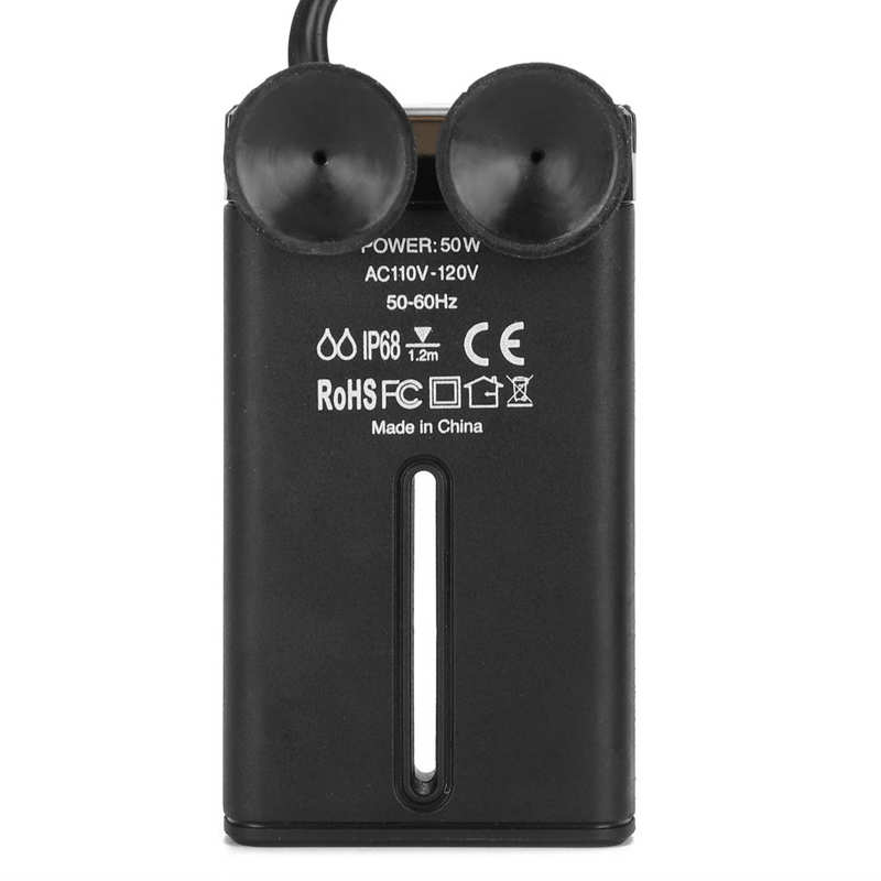 Pet Brooder Supplies Lamp Set Mini Aquarium Heater Automatic Fish Tank Thermostat Anti‑Explosion Heater US Plug 110V