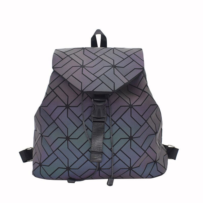 Mochilas de lujo para mujer, bandoleras de , luminosas, geométricas, escolares, holográficas